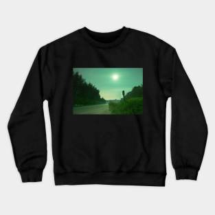 Green Moonlight Crewneck Sweatshirt